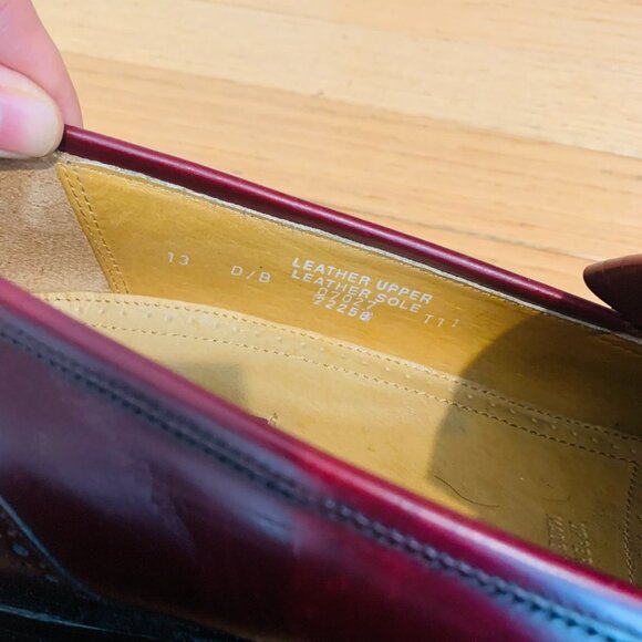 BOSTONIAN CORDOVAN CROWN WINDSOR TASSEL LOAFERS - Picture 6 of 15